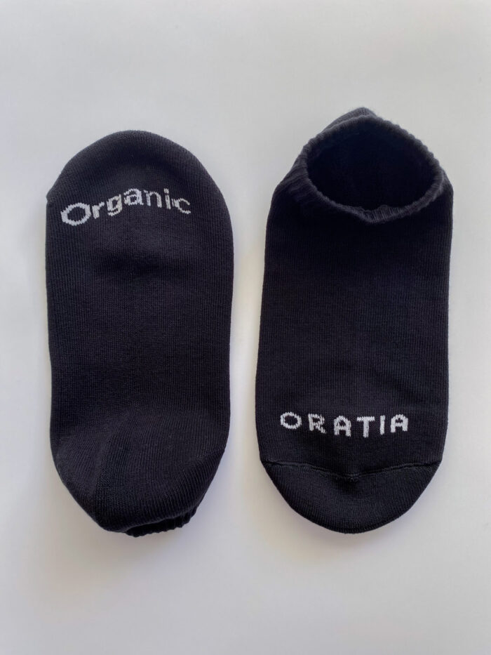 ORATIA Unisex Black-White Short Socks 1