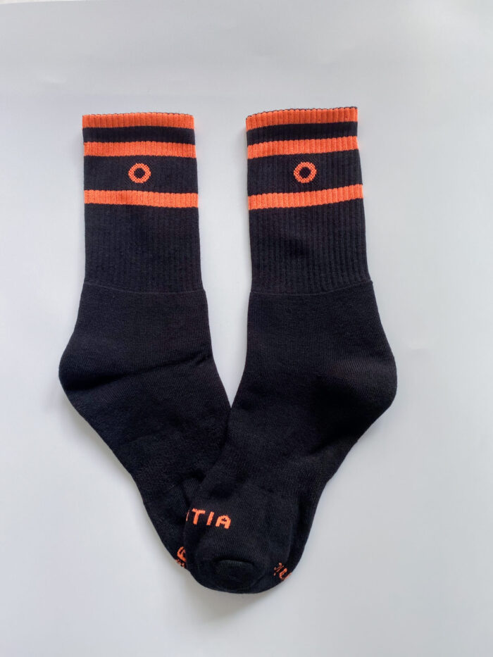 ORATIA Unisex Orange Socks 3