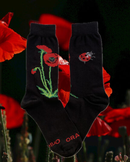 ORATIA Unisex Red Paparouna Socks